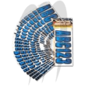 Kit immatriculation,  CARBONE BLEU ( 146 pieces )