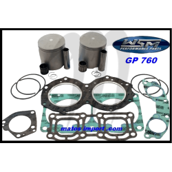 Kit pistons platinum Yamaha XL 760 / GP 760 / WAVE RAIDER / WAVE RUNNER (Cote +0.50mm)