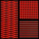 Mat kit, Freeride / Free-style , cut diamond black , 800 SXR ( 04-09 ), hold "Kicker"