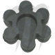 RUBBER DUMPER , 3 doigts coupler